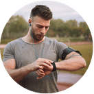 RUXINGX Smartwatch Da Uomo – Colore Verde, Funzioni Essenziali Per La Vita Quotidiana
